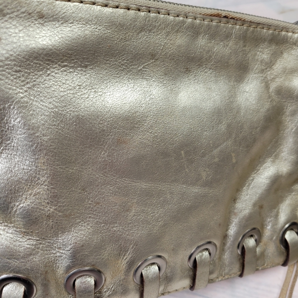 Vintage Michael Kors Gold Clutch Bag - Picture 9 of 11